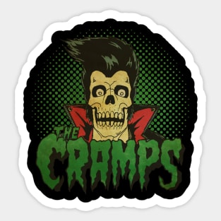 the cramps Skulls vintage Sticker